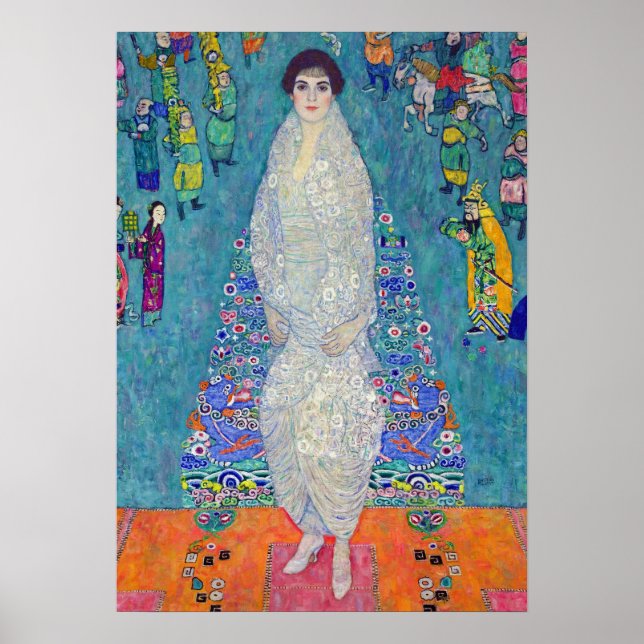 Poster Retrato de Elisabeth Lederer, Gustav Klimt (Frente)