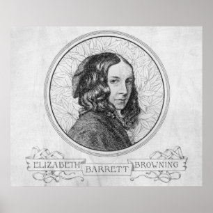 Pôster Retrato de Elizabeth Barrett Browning