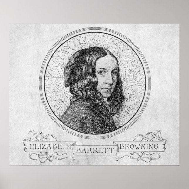 Pôster Retrato de Elizabeth Barrett Browning (Frente)
