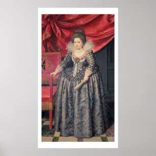 Poster Retrato de Elizabeth de 1602-44) filhas de France