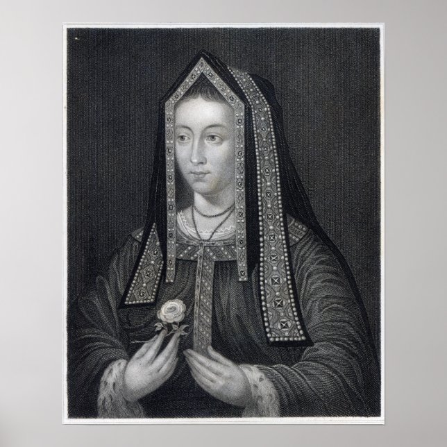 Pôster Retrato de Elizabeth of York (Frente)