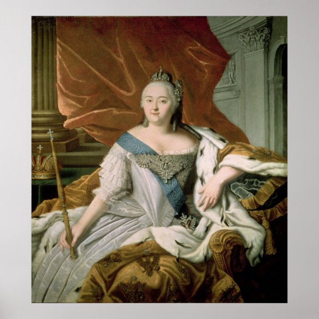 Poster Retrato de Elizabeth Petrovna Empress (Frente)