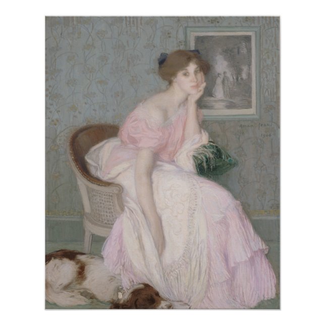 Pôster Retrato de Ella Carmichael por Aman-Jean (Frente)