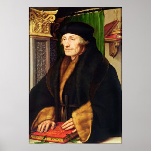 Pôster Retrato de Erasmus, 1523