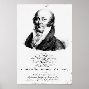 Poster Retrato de Etienne Geoffroy Santo-Hilário