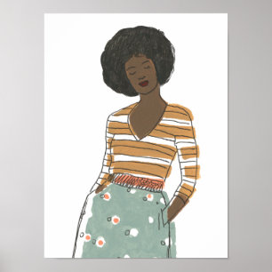 Poster Retrato de Fashion Vignette