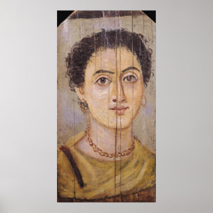 Pôster Retrato de Fayum de uma mulher