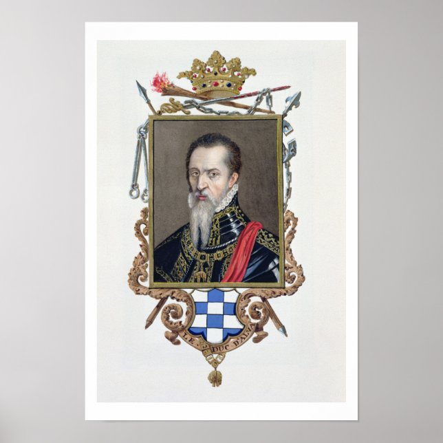 Pôster Retrato de Ferdinand Alvarez de Toledo Duke de Al (Frente)