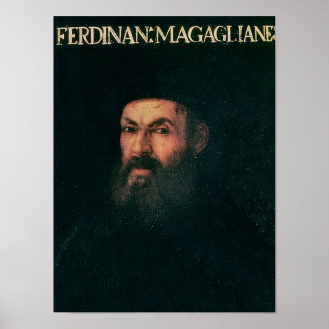 Poster Retrato de Ferdinand Magellan (Frente)