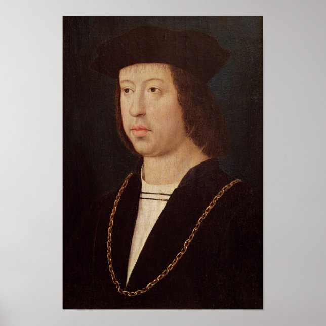 Poster Retrato de Fernando II Rei da Espanha (Frente)