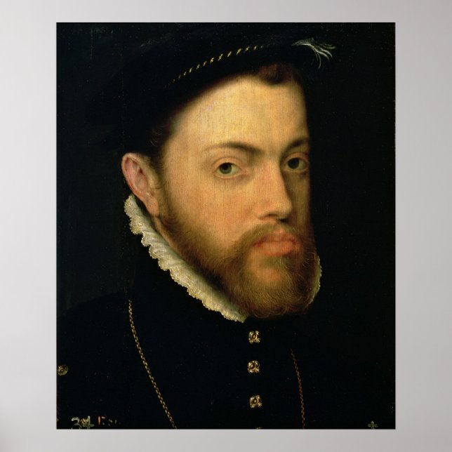 Poster Retrato de Filipe II da Espanha (Frente)