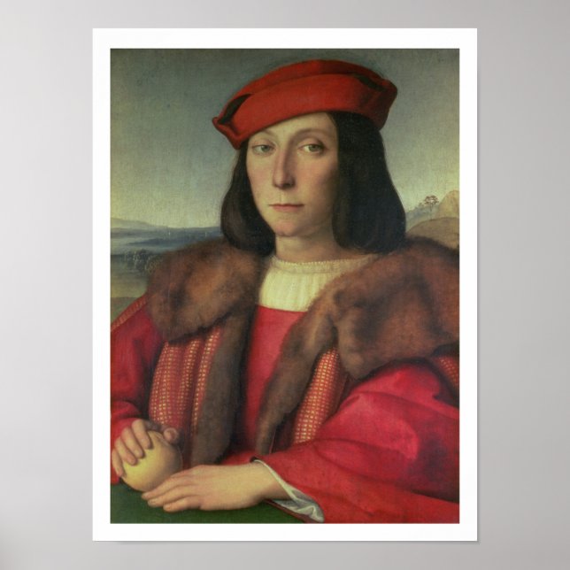 Pôster Retrato de Francesco della Rovere, Duque de Urbino (Frente)