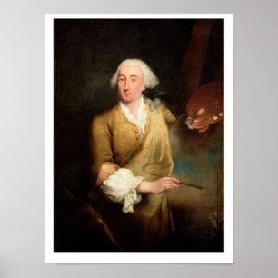 Poster Retrato de Francesco Guardi (1712-93) (o óleo pod