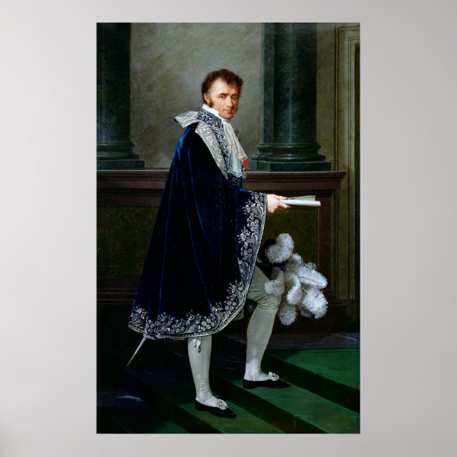 Pôster Retrato de Francois-Nicolas Mollien 1806 (Frente)