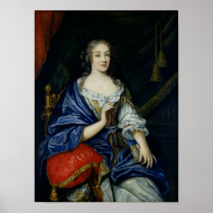 Pôster Retrato de Francoise-Louise de la Baume le Blanc