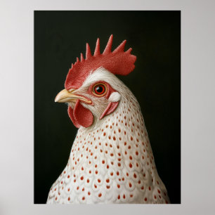 Poster Retrato de Frango Manchado