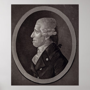 Pôster Retrato de Franz Joseph Haydn