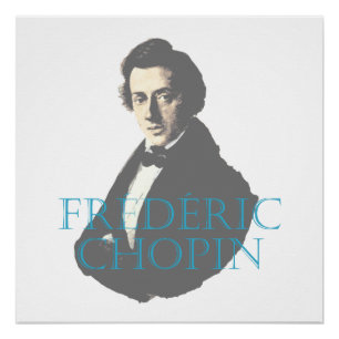 Pôster Retrato de Frédéric Chopin