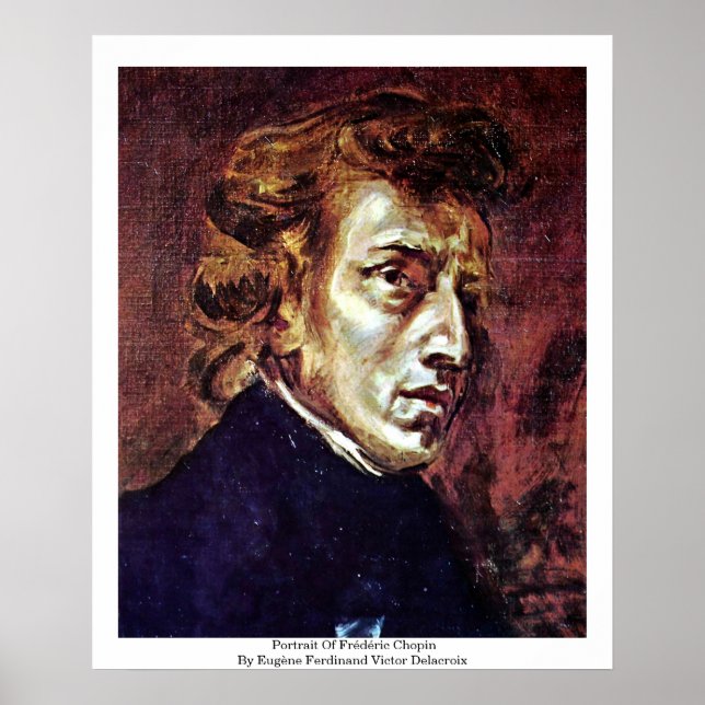 Pôster Retrato De Frédéric Chopin (Frente)