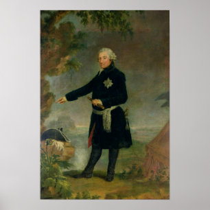 Pôster Retrato de Frederick II o excelente, 1772