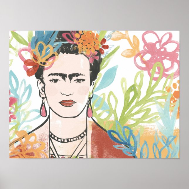 Poster Retrato de Frida Kahlo (Frente)
