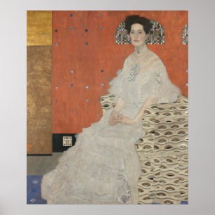 Poster Retrato de Fritza Riedler - Gustav Klimt (1906)