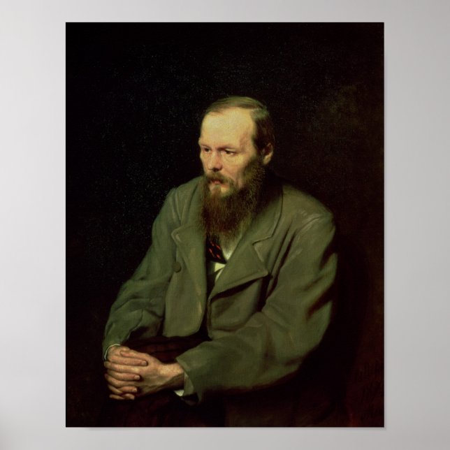 Pôster Retrato de Fyodor Dostoyevsky 1872 (Frente)