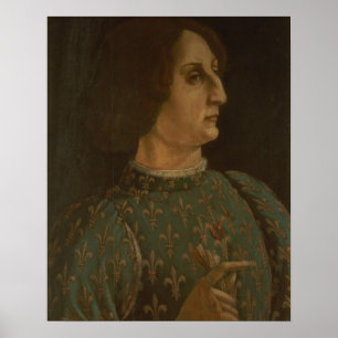 Poster Retrato de Galeazzo Mario Sforza (1444-76) c.1471