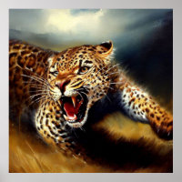 Retrato de Gato Selvagem de Leopard