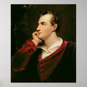 Poster Retrato de George Gordon Byron 6 Baron