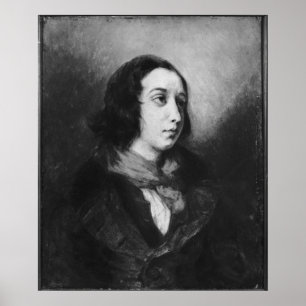Poster Retrato de George Sand, 1838