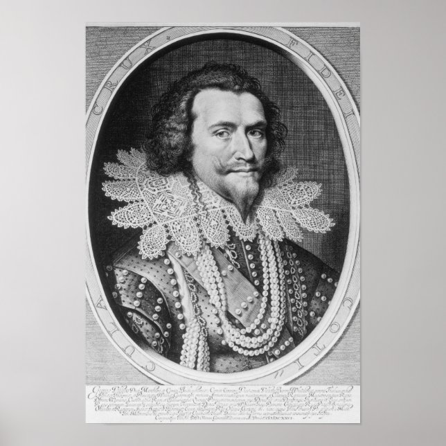 Poster Retrato de George Villiers (Frente)
