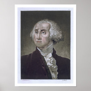 Pôster Retrato de George Washington, 'de Le Traje Um