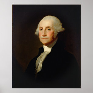 Pôster Retrato de George Washington Gilbert Stuart