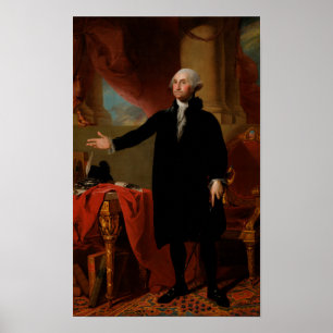 Pôster Retrato de George Washington Lansdowne