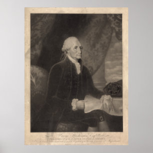 Pôster Retrato de GEORGE WASHINGTON pelo selvagem de