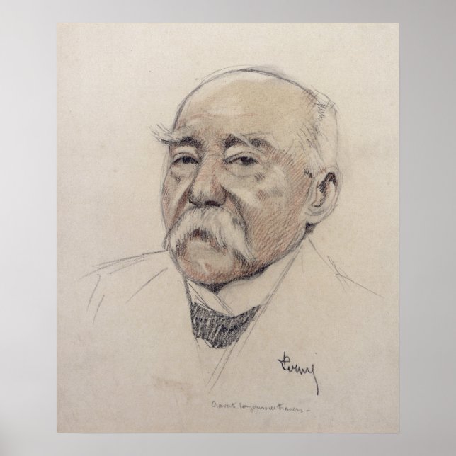 Pôster Retrato de Georges Clemenceau (Frente)