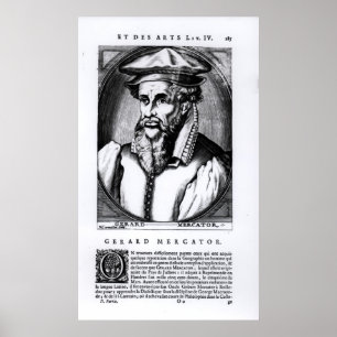 Pôster Retrato de Gerard Mercator