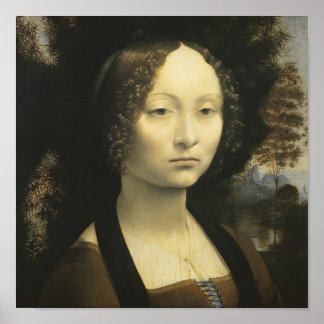 Pôster Retrato de Ginevra de Benci, 1476