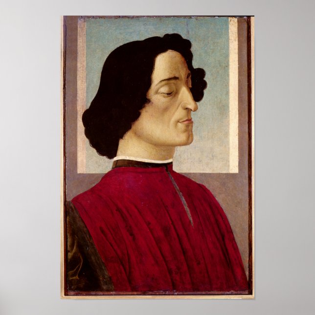 Poster Retrato de Giuliano de Medici c.1480 (Frente)