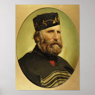 Pôster Retrato de Giuseppe Garibaldi