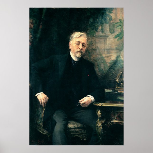 Pôster Retrato de Gustave Eiffel 1905 (Frente)