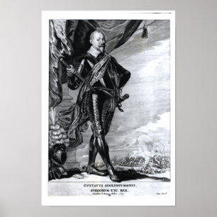 Poster Retrato de Gustavus Adolphus o excelente
