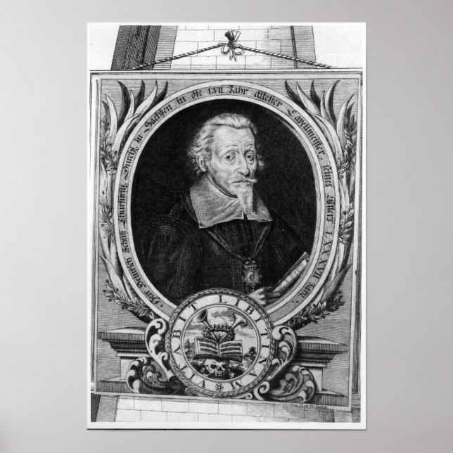 Poster Retrato de Heinrich Schutz (Frente)