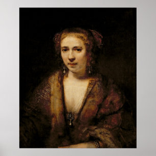 Pôster Retrato de Hendrikje Stoffels