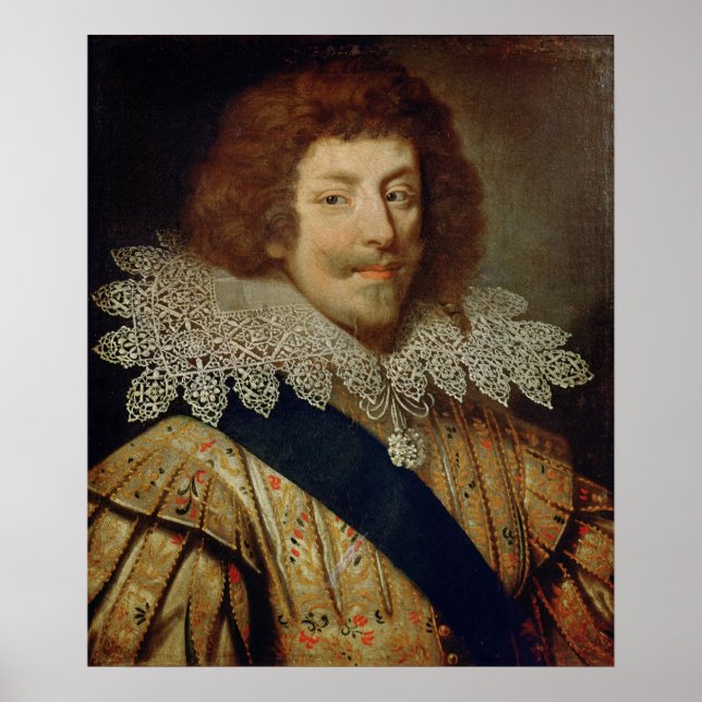 Poster Retrato de Henri Duque de Montmorency (Frente)