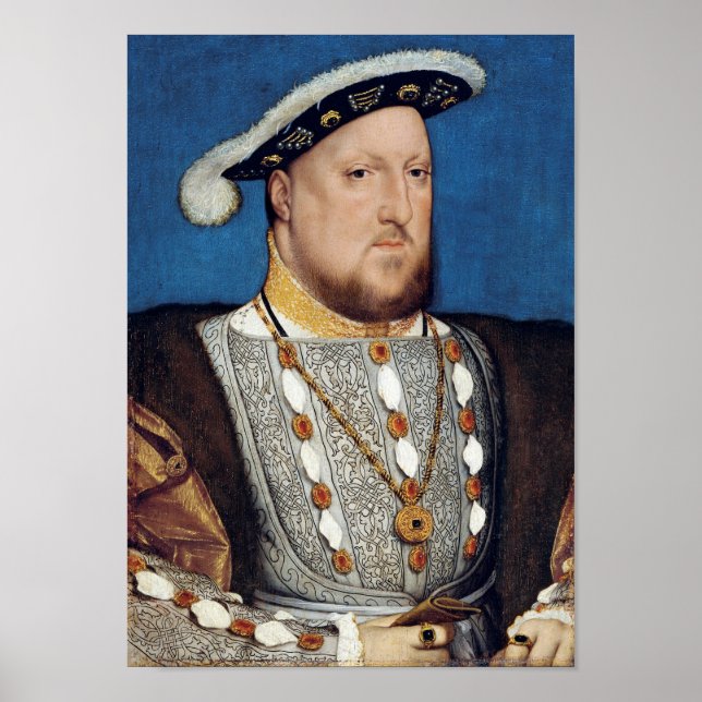 Poster Retrato de Henrique VIII de Inglaterra, Holbein (Frente)
