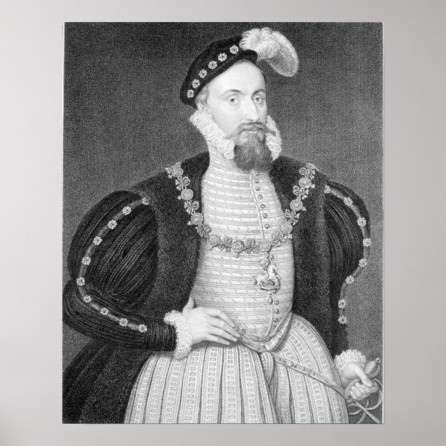 Pôster Retrato de Henry Cinza (Frente)