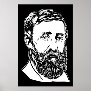 Pôster Retrato de Henry David Thoreau
