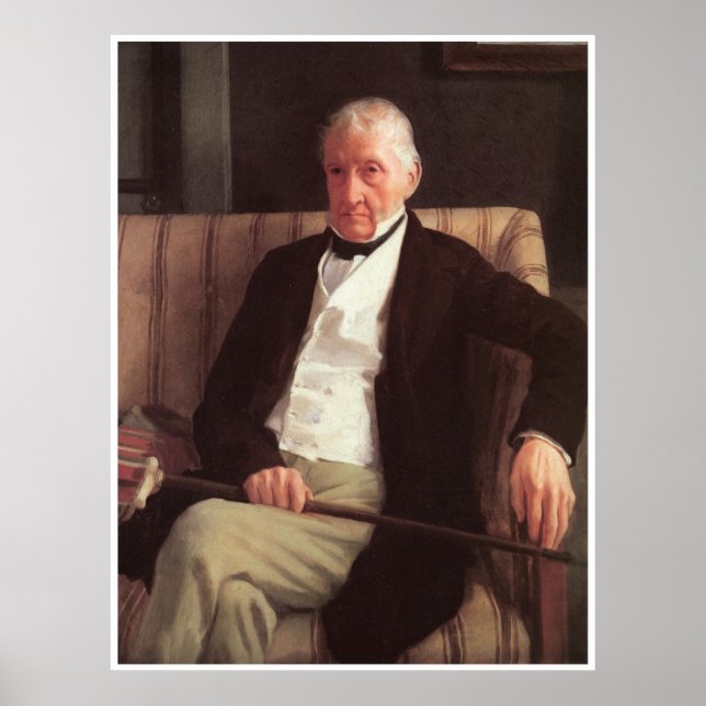 Pôster Retrato de Hilaire de Gas, 1857 Edgar Degas (Frente)